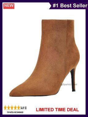 Pointy Closed Toe Ankle Boots Side Zipper Stiletto Heel Booties